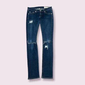 Rag and Bone skinny rip jeans size 25